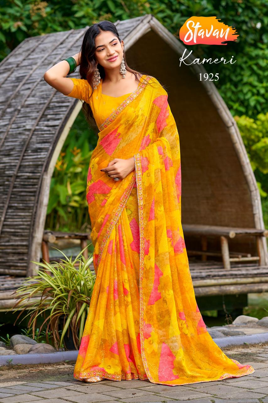 Stavan Kameri catalog wholesale chiffon sarees