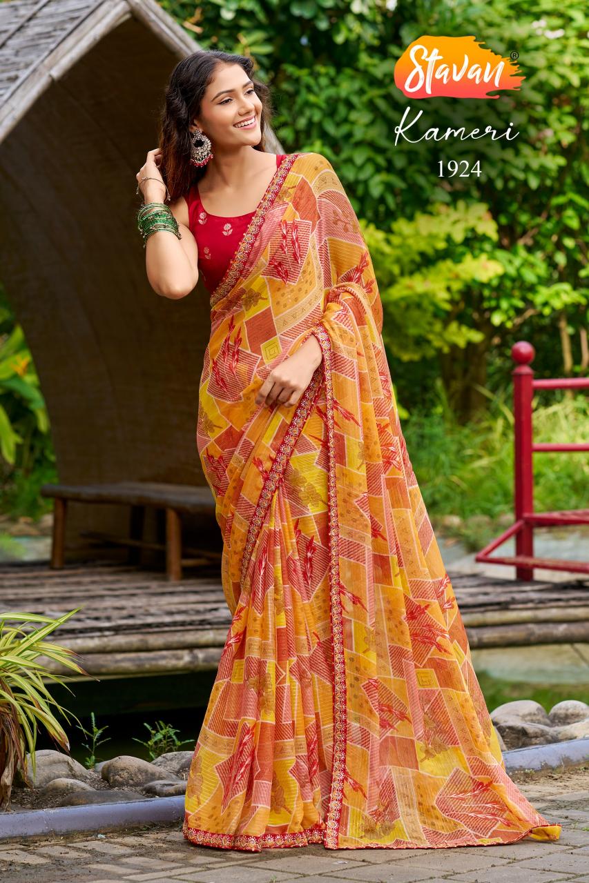 Stavan Kameri catalog wholesale chiffon sarees