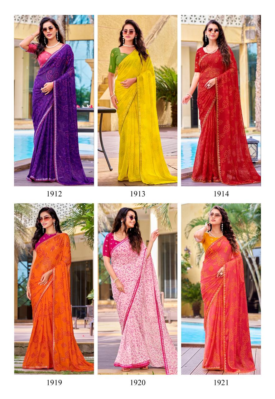Stavan Supper Bandhni catalog wholesale saree shops in madurai