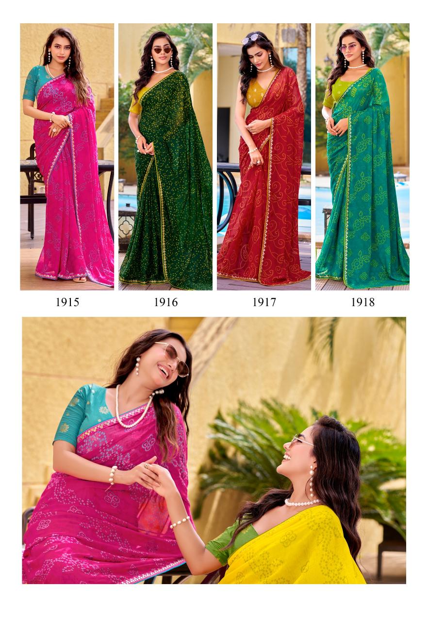Stavan Supper Bandhni catalog wholesale saree shops in madurai