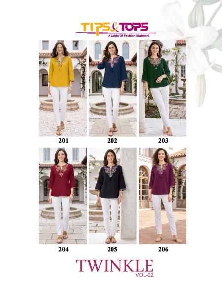 Tips & Tops Twinkle vol 2 catalog wholesale kurti dealers in surat