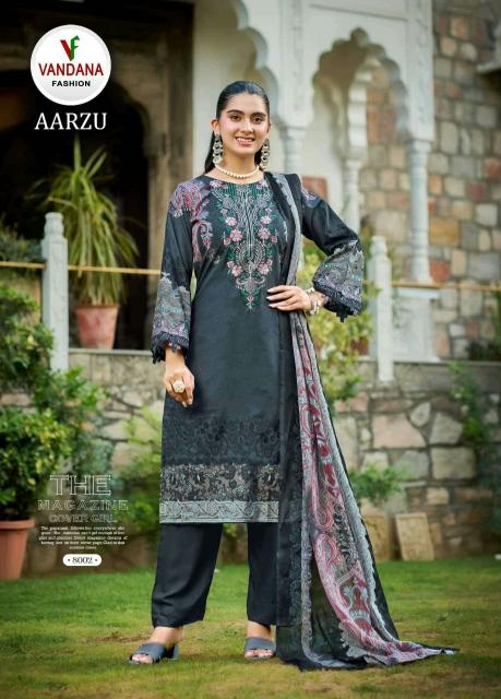 Vandana Aarzu vol 8 catalog wholesale dealers for dress materials in surat wats app