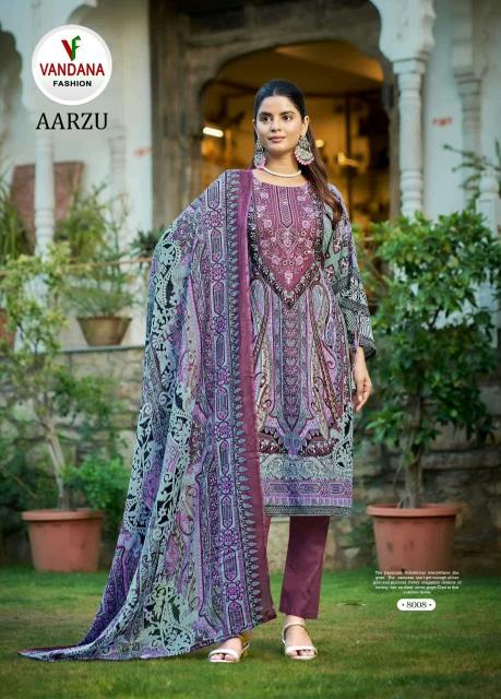 Vandana Aarzu vol 8 catalog wholesale dealers for dress materials in surat wats app