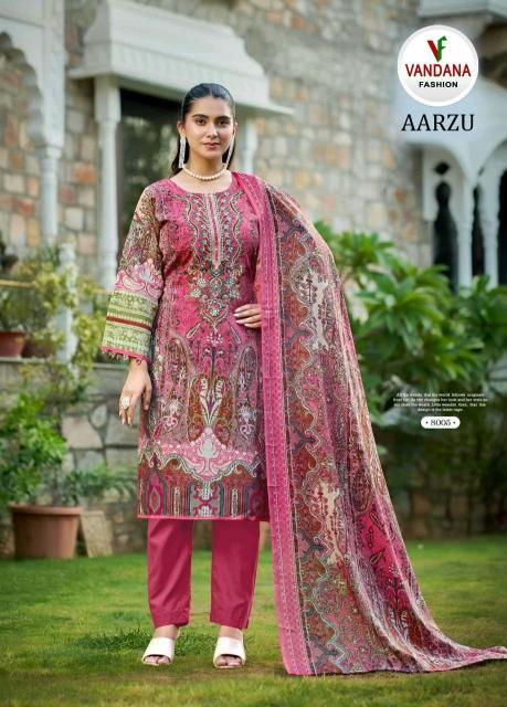 Vandana Aarzu vol 8 catalog wholesale dealers for dress materials in surat wats app