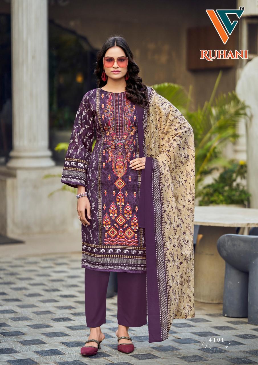 Vandana‎‎‎‎ Ruhani‎‎ vol 41 catalog surat textile market dress materials