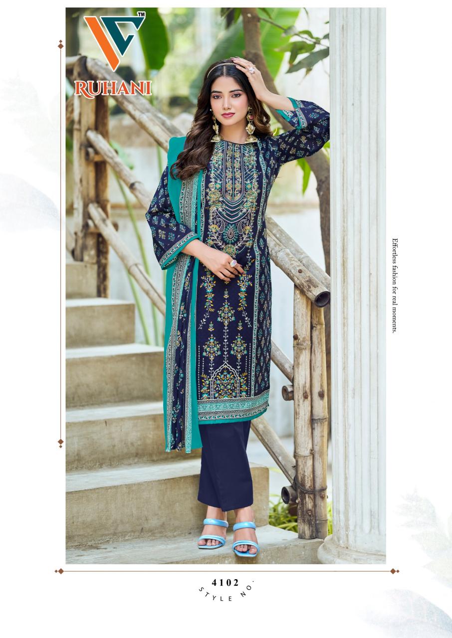 Vandana‎‎‎‎ Ruhani‎‎ vol 41 catalog surat textile market dress materials