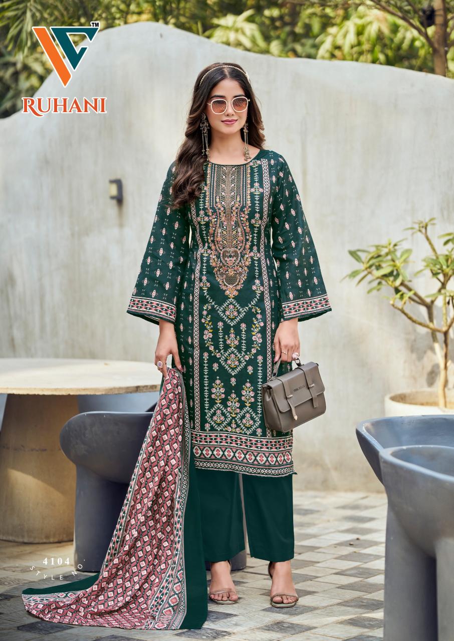 Vandana‎‎‎‎ Ruhani‎‎ vol 41 catalog surat textile market dress materials