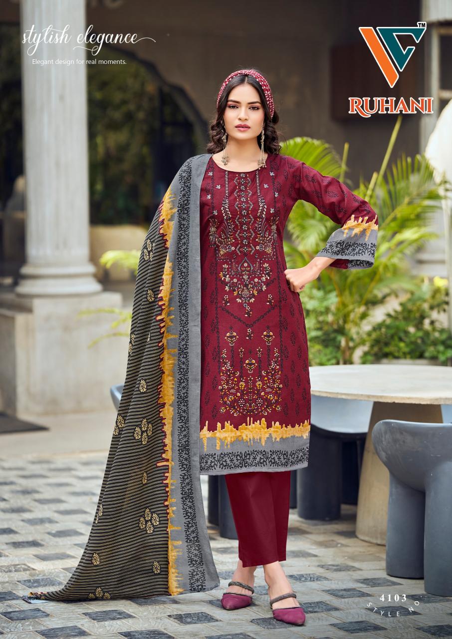 Vandana‎‎‎‎ Ruhani‎‎ vol 41 catalog surat textile market dress materials