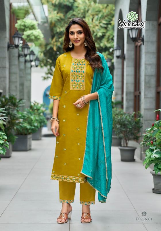 Vaniska Fiza Vol 6 catalog karigaari kurti wholesale