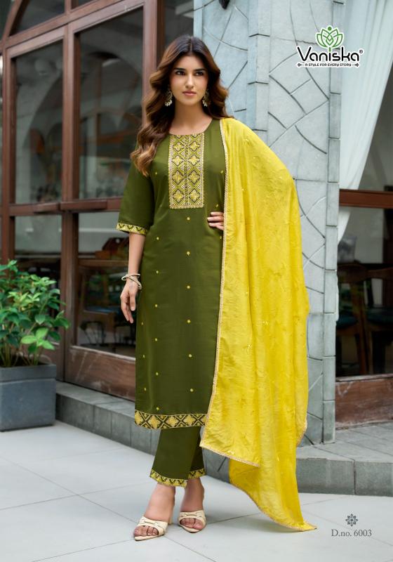 Vaniska Fiza Vol 6 catalog karigaari kurti wholesale