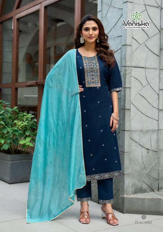 Vaniska Fiza Vol 6 catalog karigaari kurti wholesale