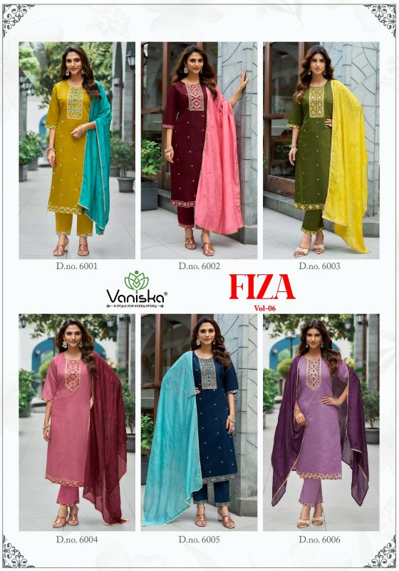 Vaniska Fiza Vol 6 catalog karigaari kurti wholesale