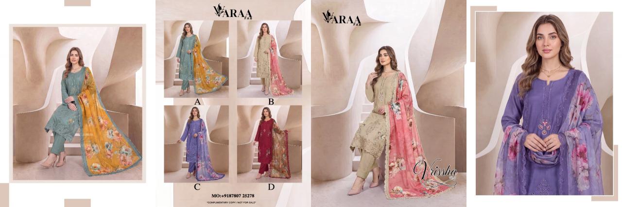 Varaa fab Vrissha vol 1 catalog unstitched salwar kameez wholesale pakistan