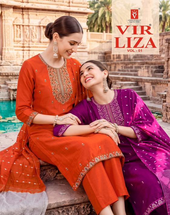 Vir Liza vol 1 catalog branded kurtis in wholesale price