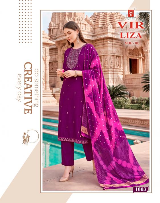 Vir Liza vol 1 catalog branded kurtis in wholesale price