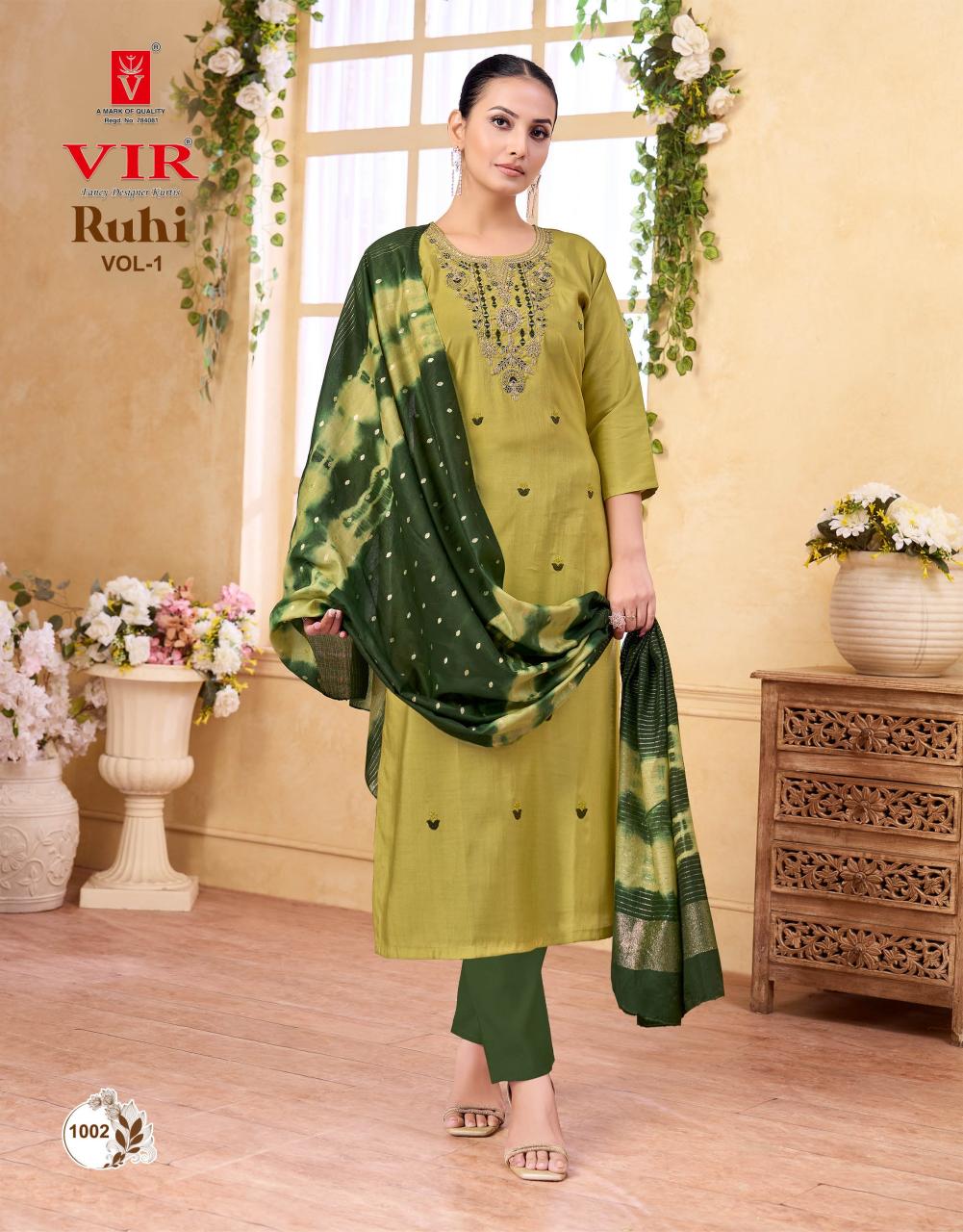 Vir Ruhi vol 1 catalog best wholesale kurti market in india