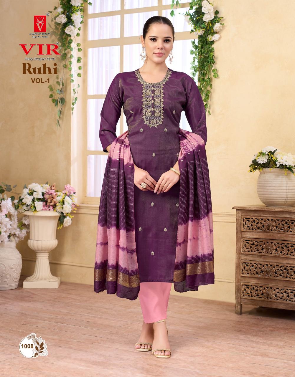 Vir Ruhi vol 1 catalog best wholesale kurti market in india