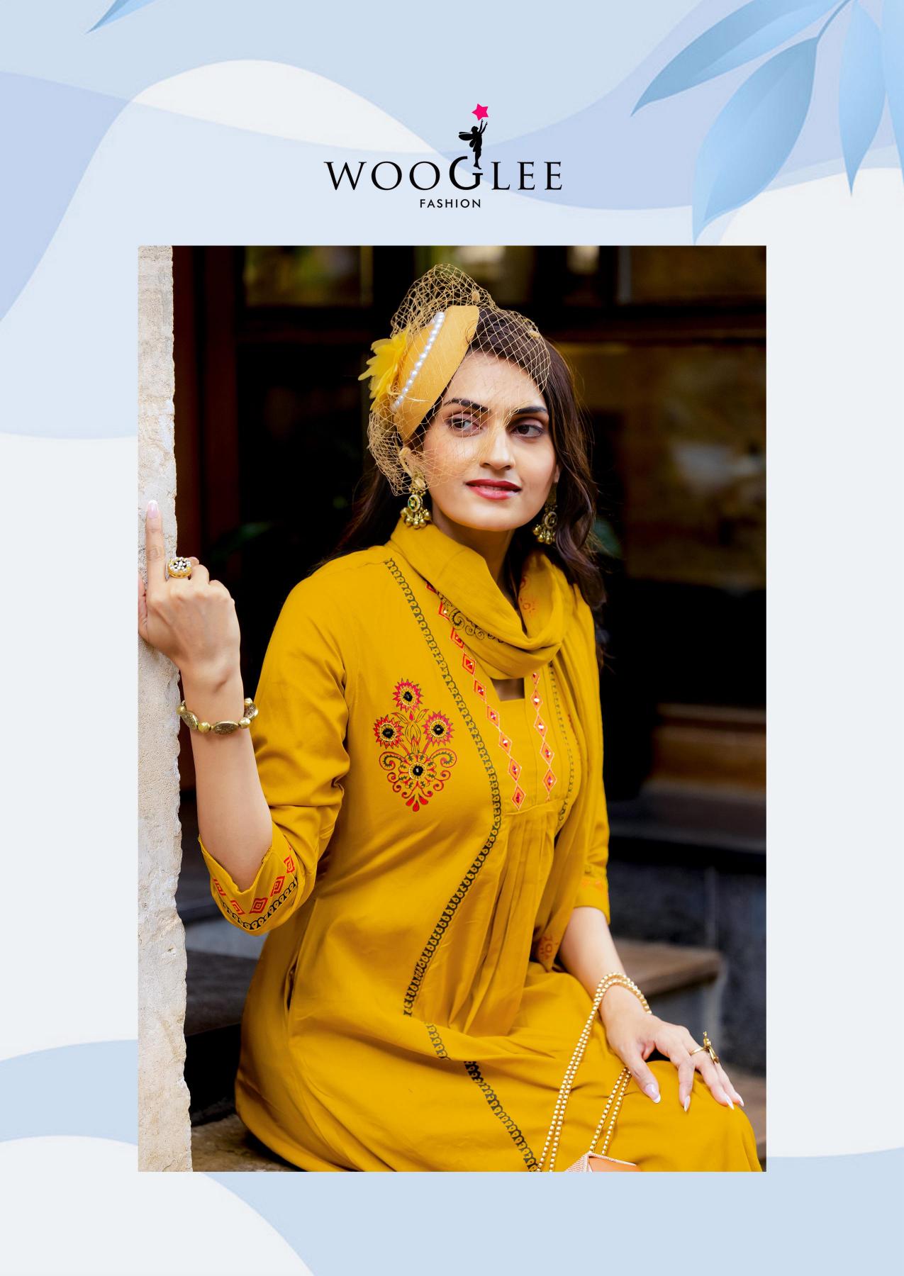 Wooglee Tanya catalog branded kurtis wholesale in hyderabad