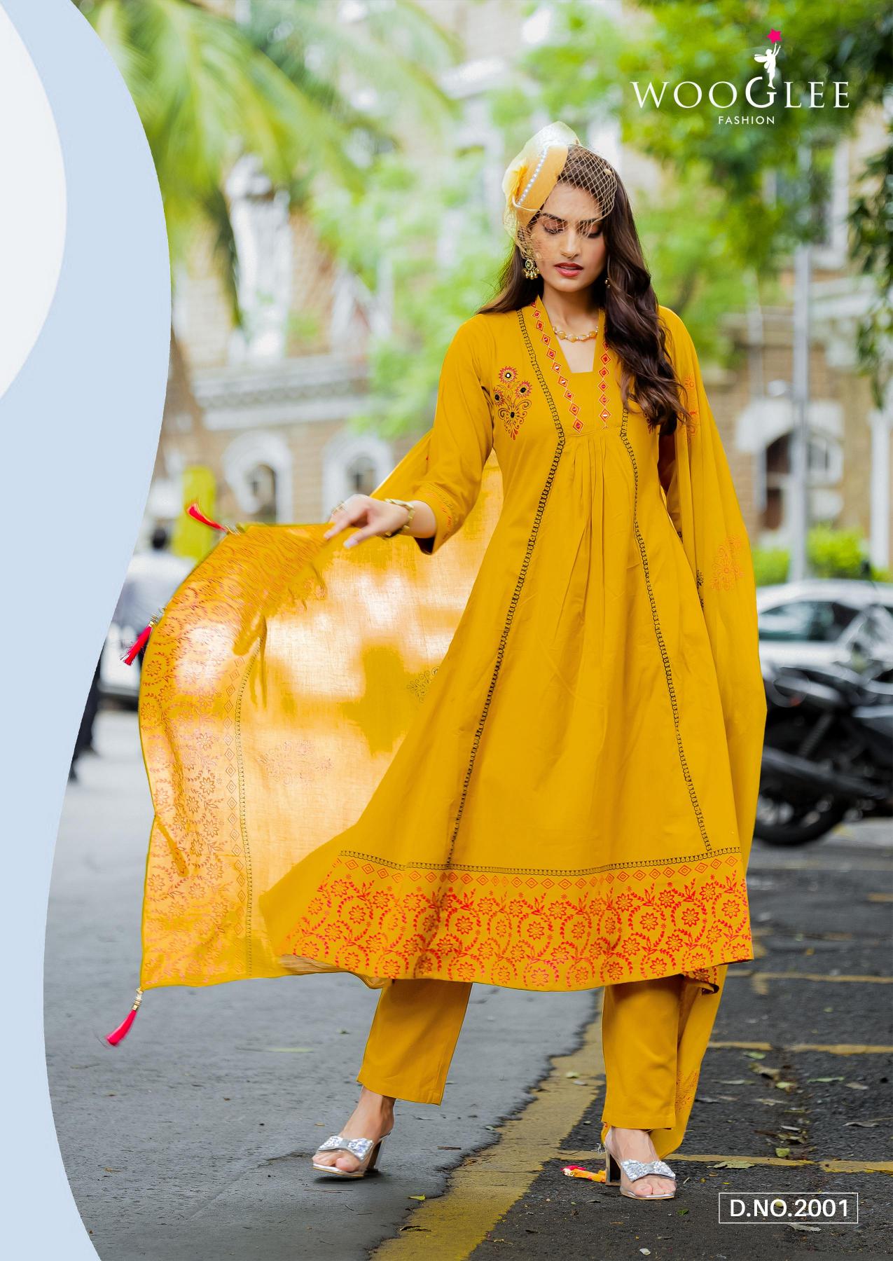 Wooglee Tanya catalog branded kurtis wholesale in hyderabad