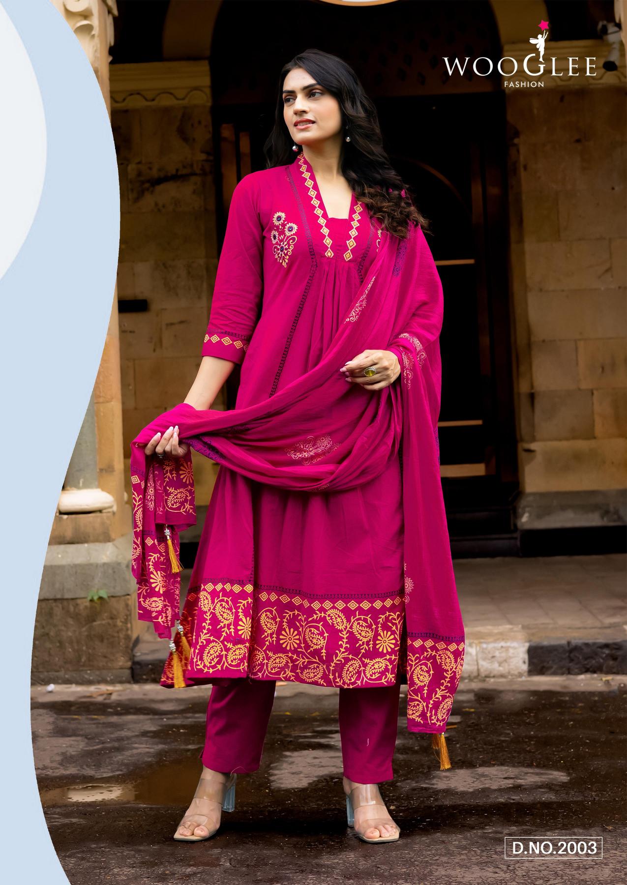 Wooglee Tanya catalog branded kurtis wholesale in hyderabad