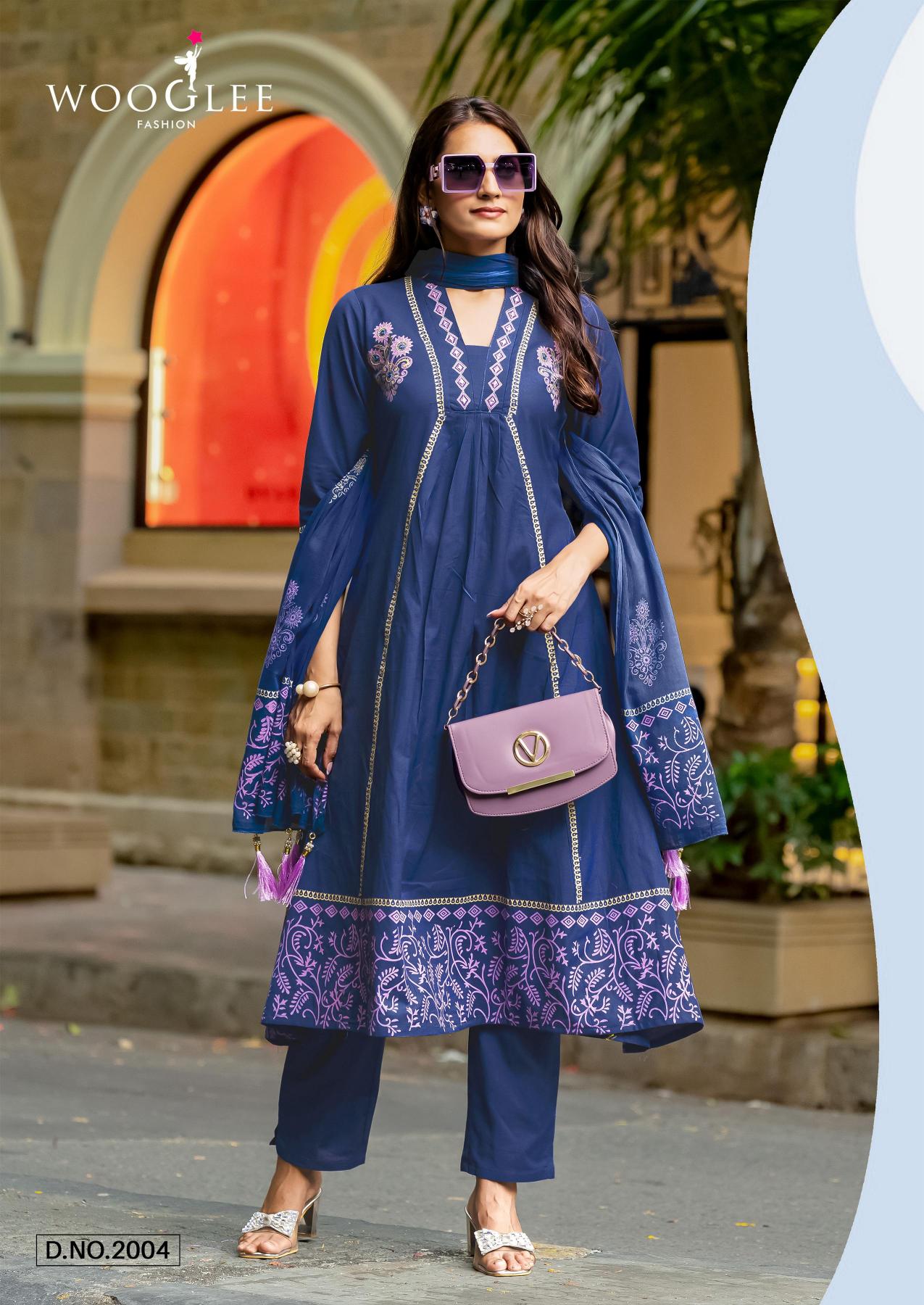 Wooglee Tanya catalog branded kurtis wholesale in hyderabad