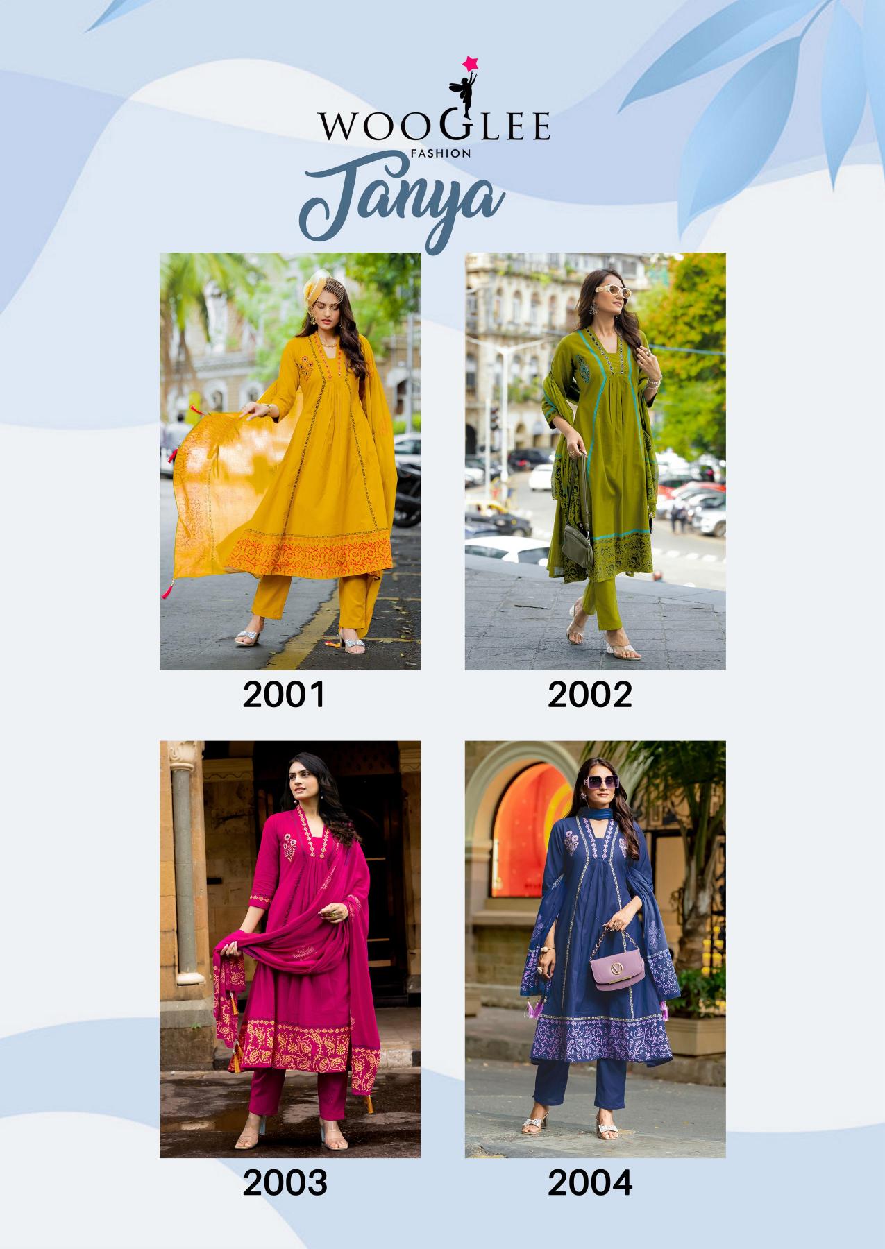 Wooglee Tanya catalog branded kurtis wholesale in hyderabad