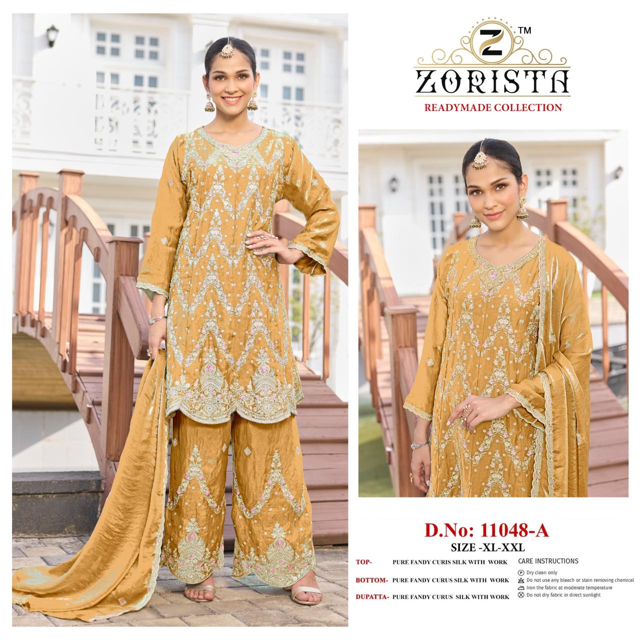 Zorista 11048 catalog wholesale pakistani designer suits