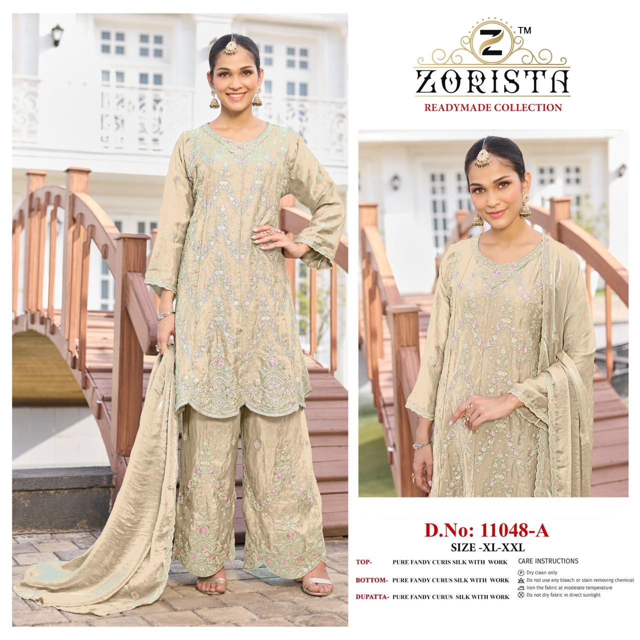 Zorista 11048 catalog wholesale pakistani designer suits