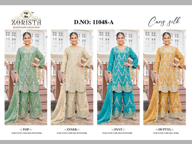 Zorista 11048 catalog wholesale pakistani designer suits