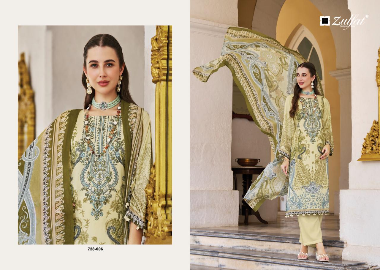 Zulfat Afreen catalog synthetic dress material in surat manufacturer