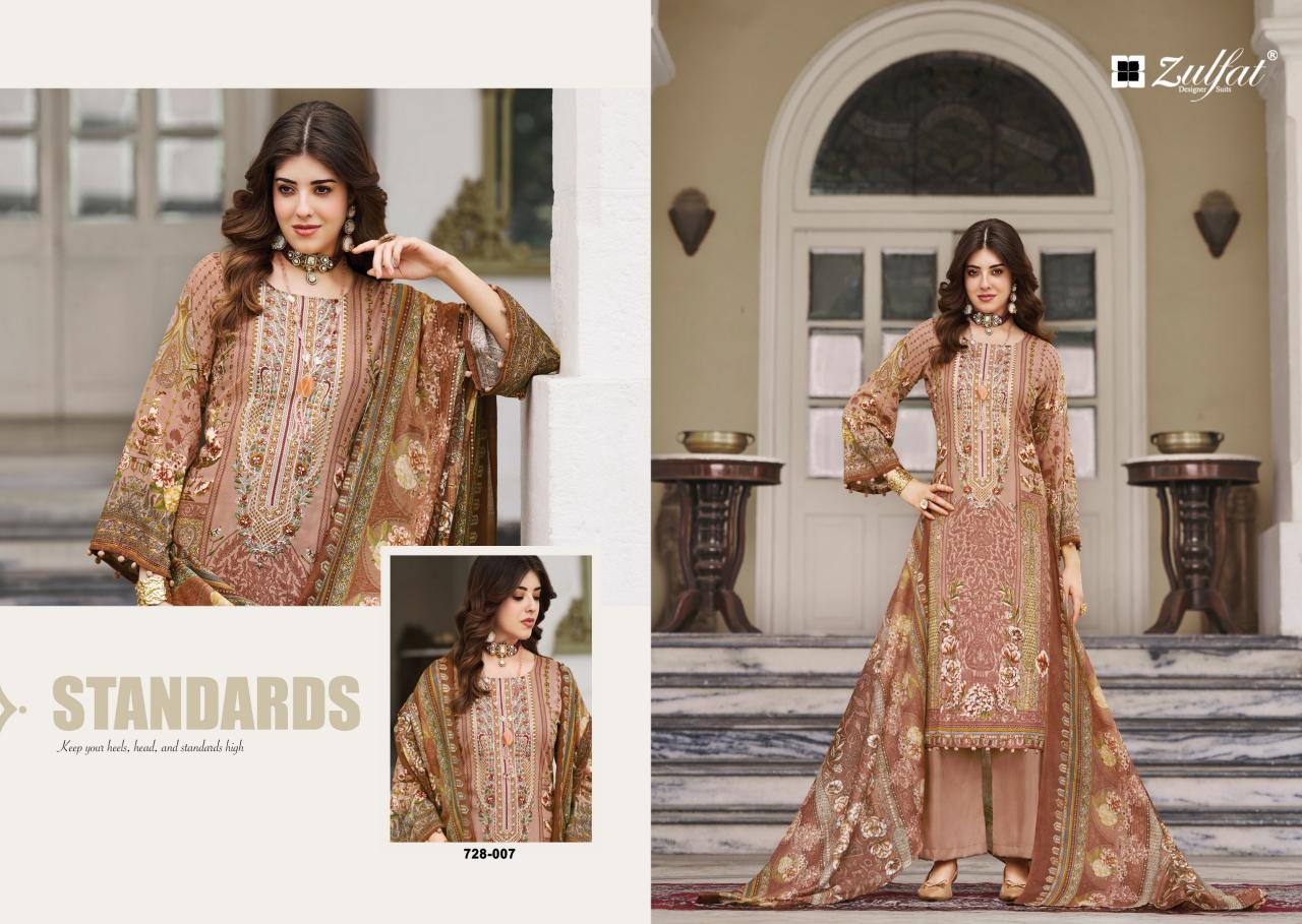 Zulfat Afreen catalog synthetic dress material in surat manufacturer