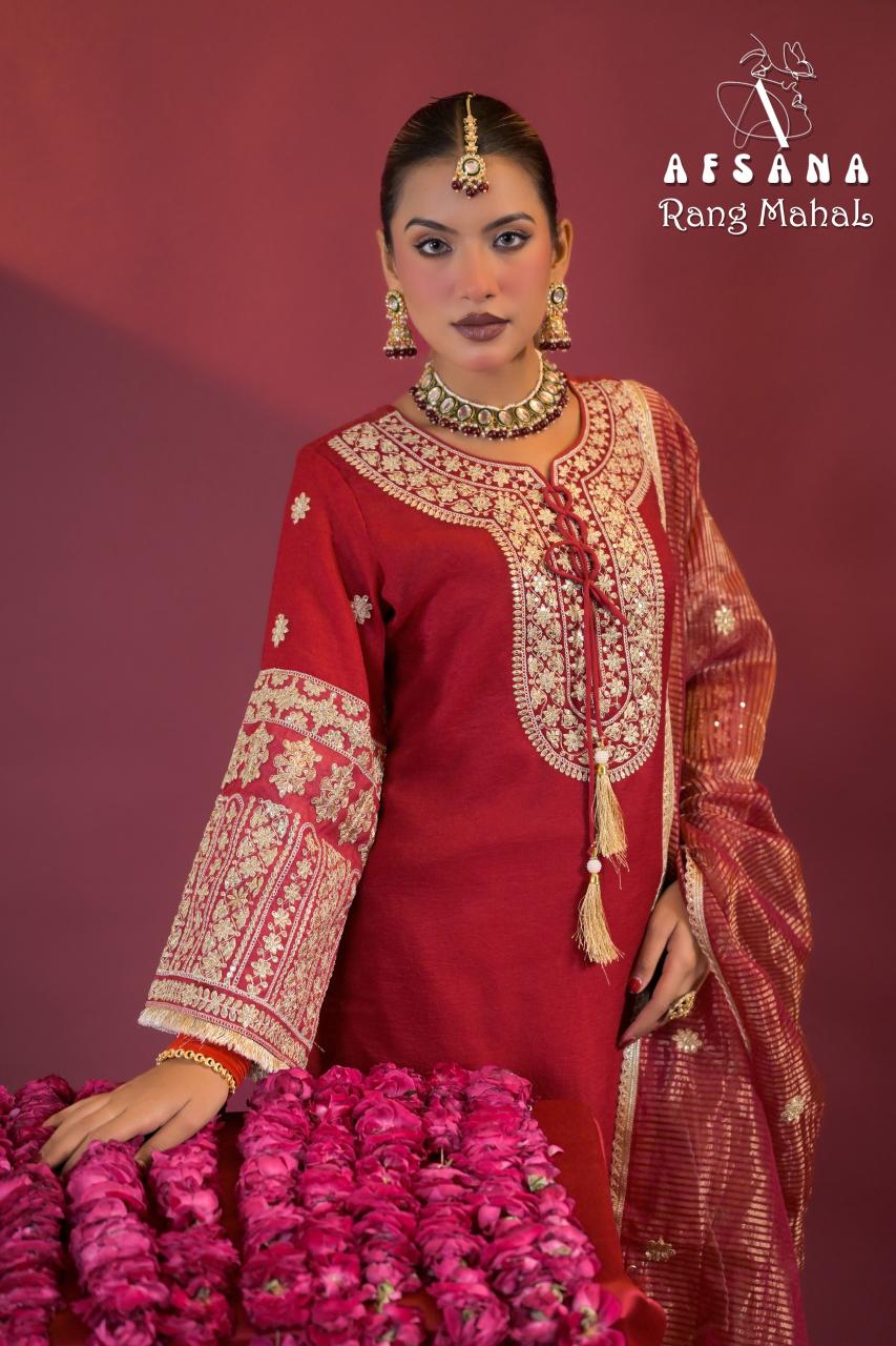 Afsana Rang Mahal catalog ready made salwar kameez wholesale in kolkata