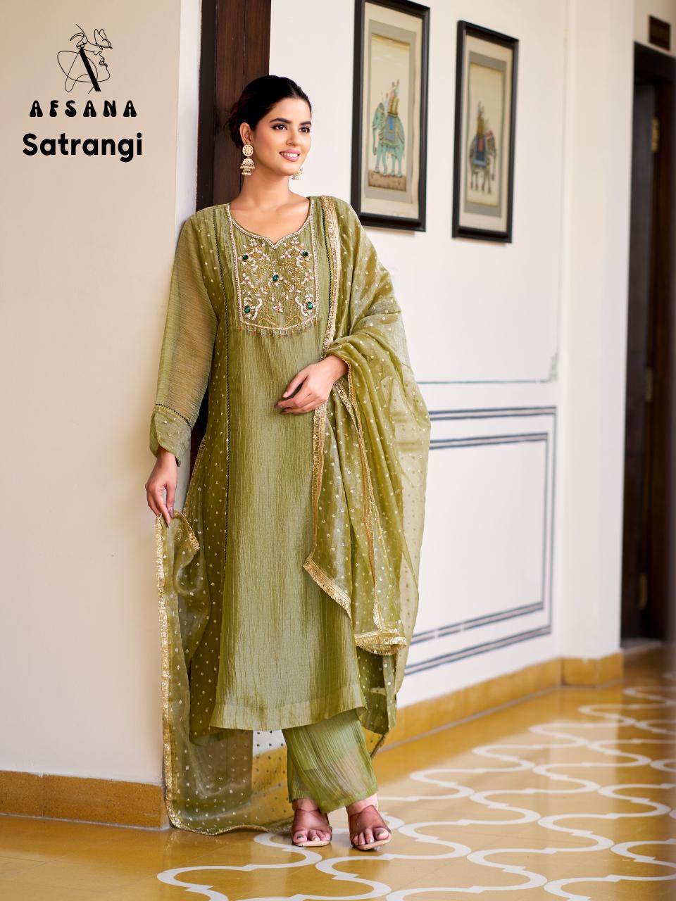 Afsana Satrangi catalog ready made salwar kameez wholesale in surat