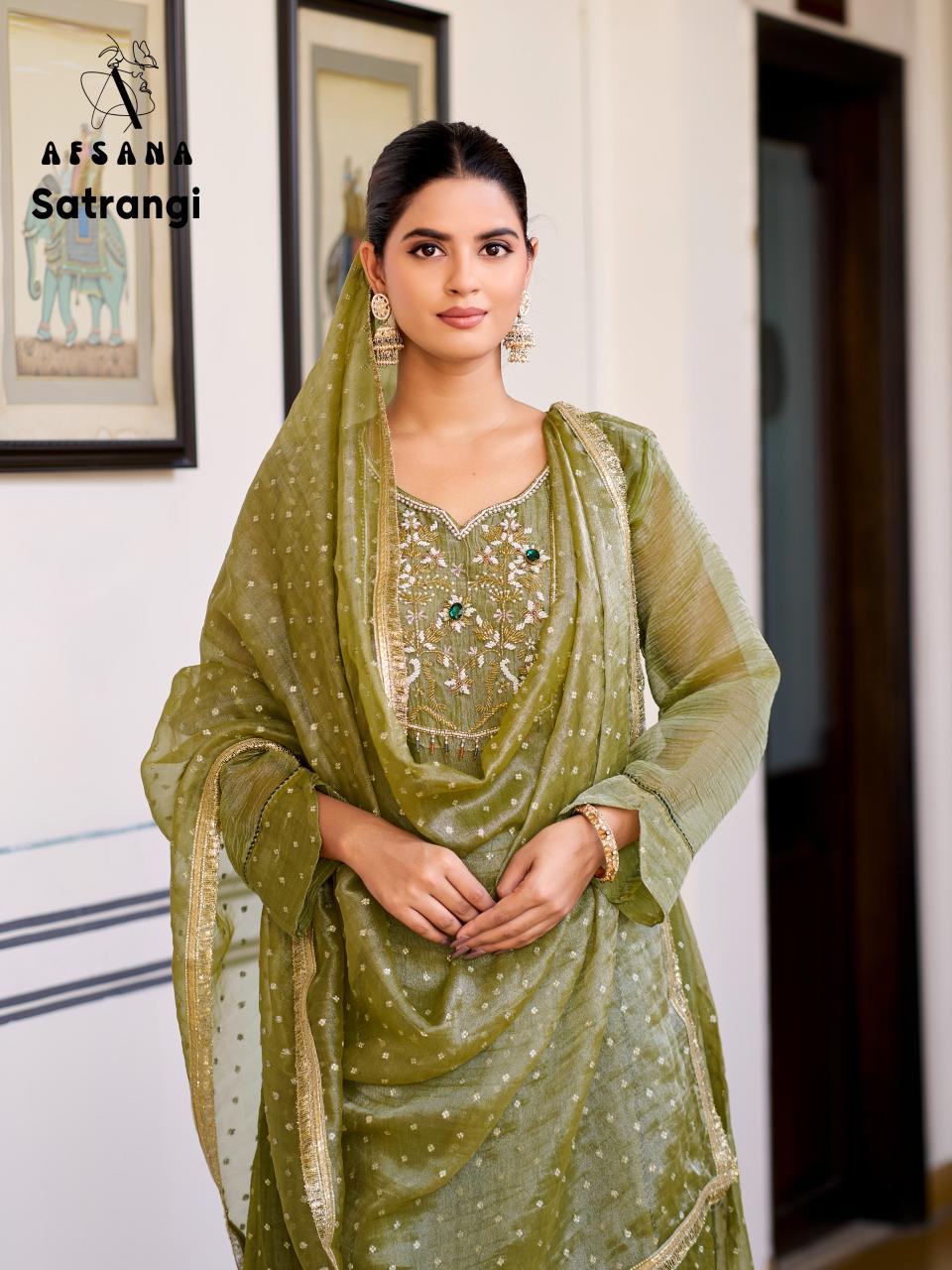 Afsana Satrangi catalog ready made salwar kameez wholesale in surat