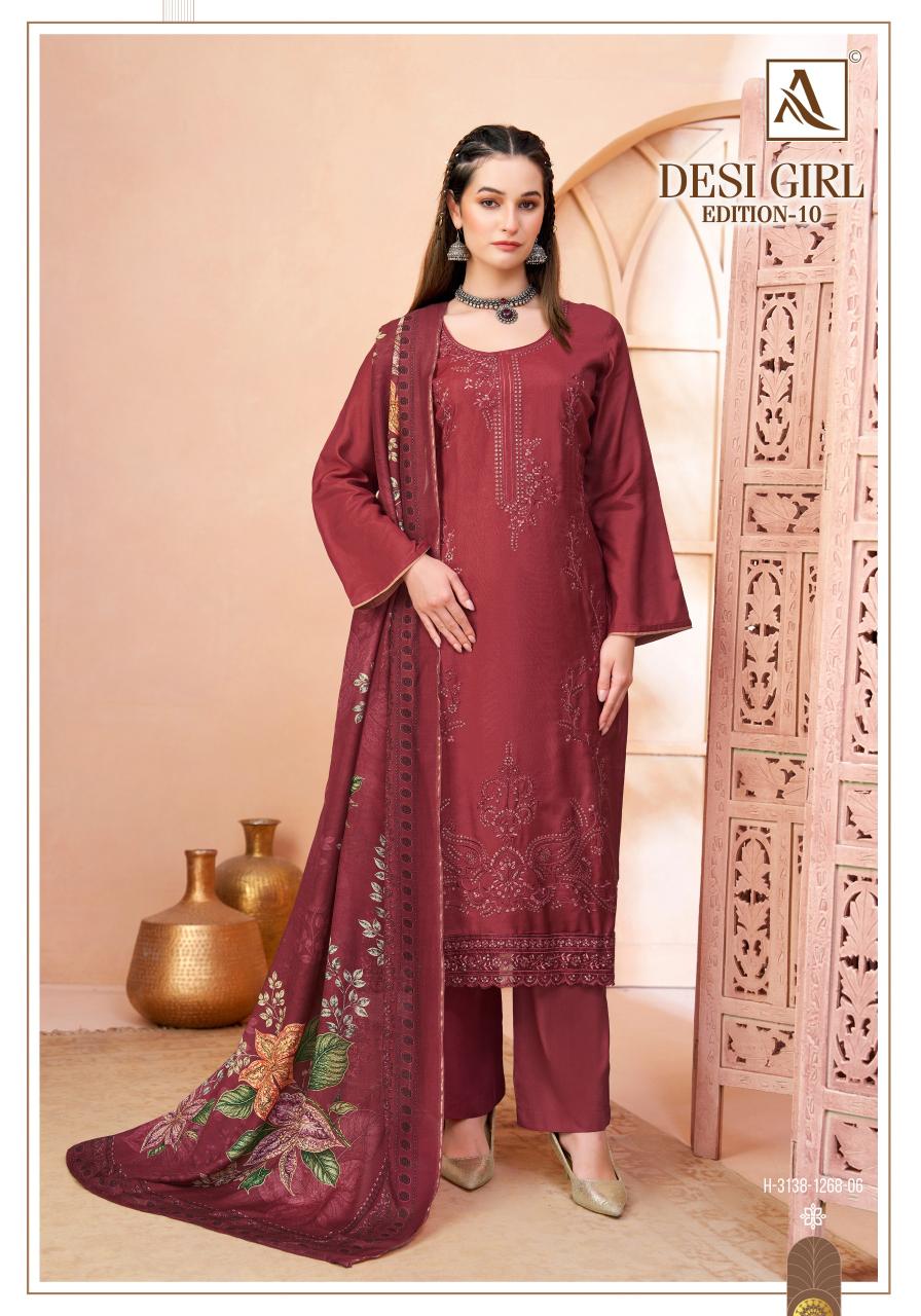 Alok Desi Girl vol 10 catalog wholesale dress material in odisha