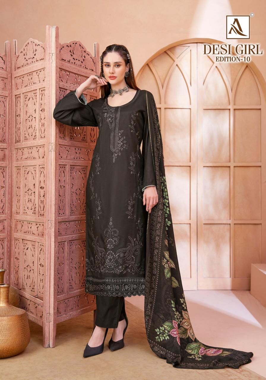 Alok Desi Girl vol 10 catalog wholesale dress material in odisha