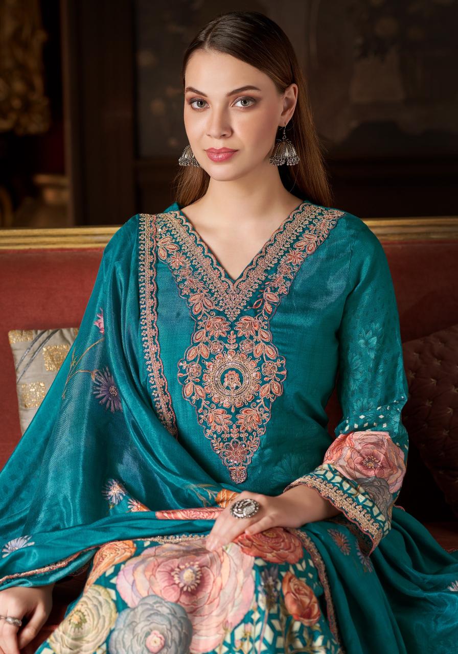 Alok Flora Belle vol 2 catalog wholesale ladies dress material in surat