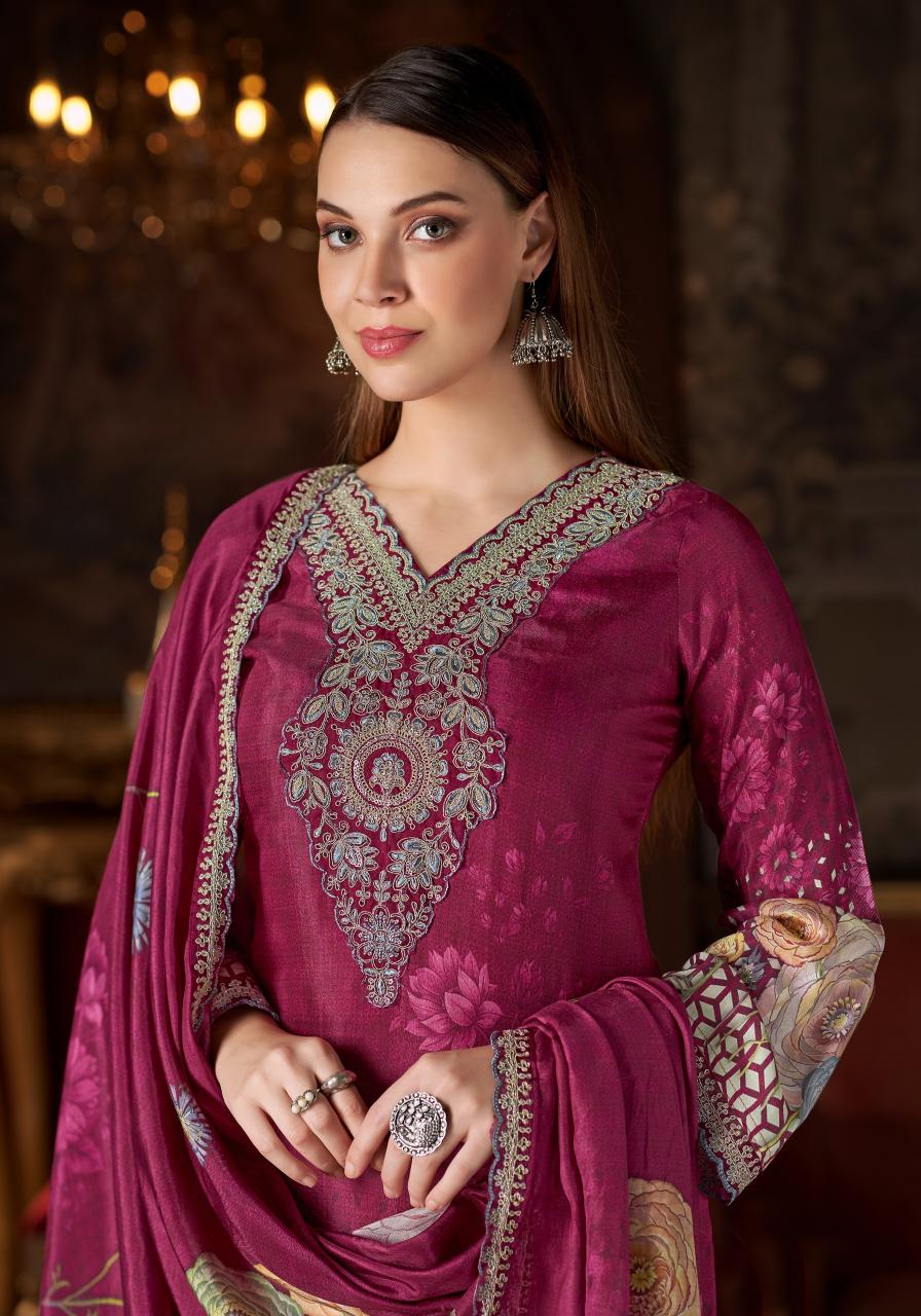 Alok Flora Belle vol 2 catalog wholesale ladies dress material in surat