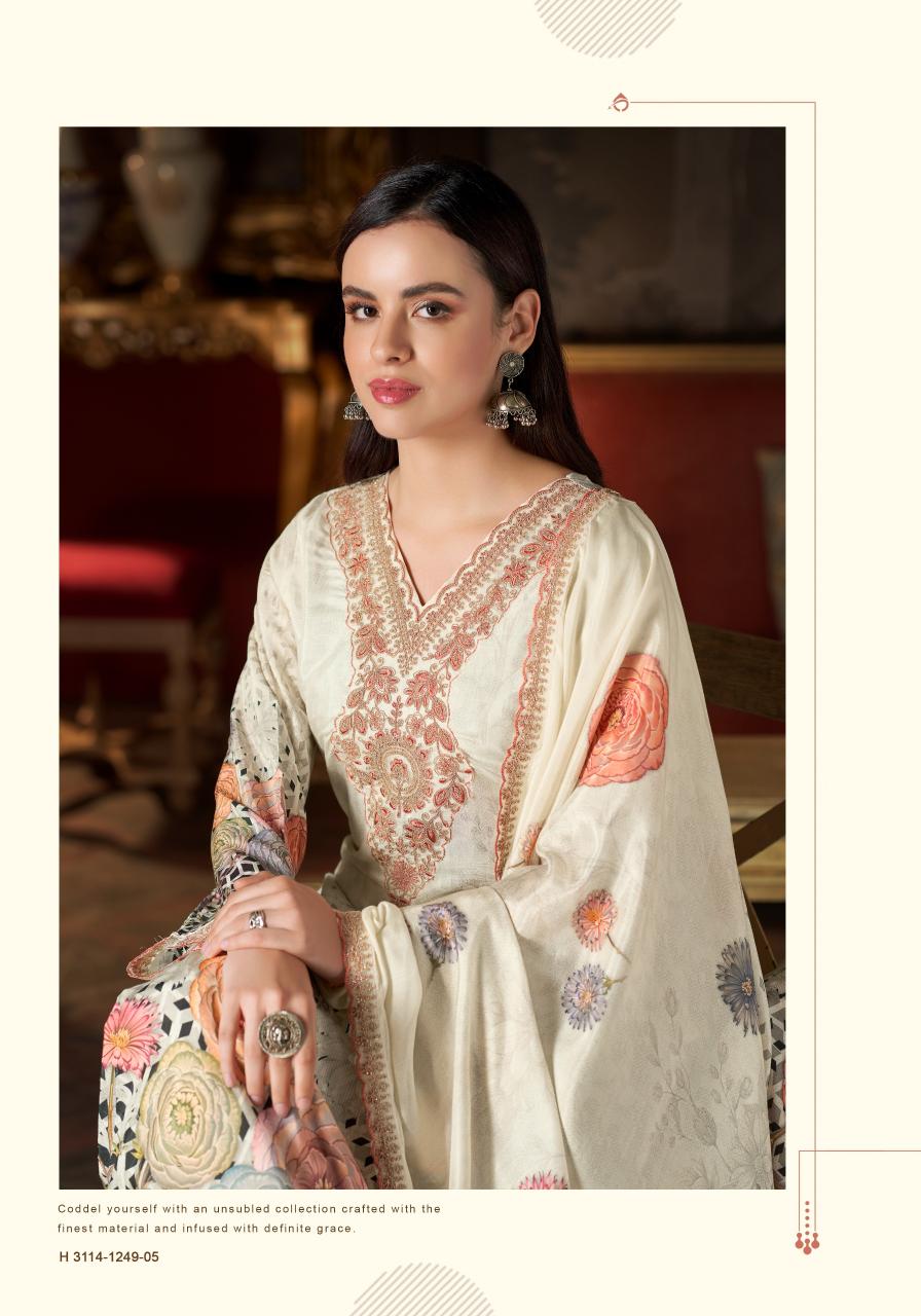 Alok Flora Belle vol 2 catalog wholesale ladies dress material in surat