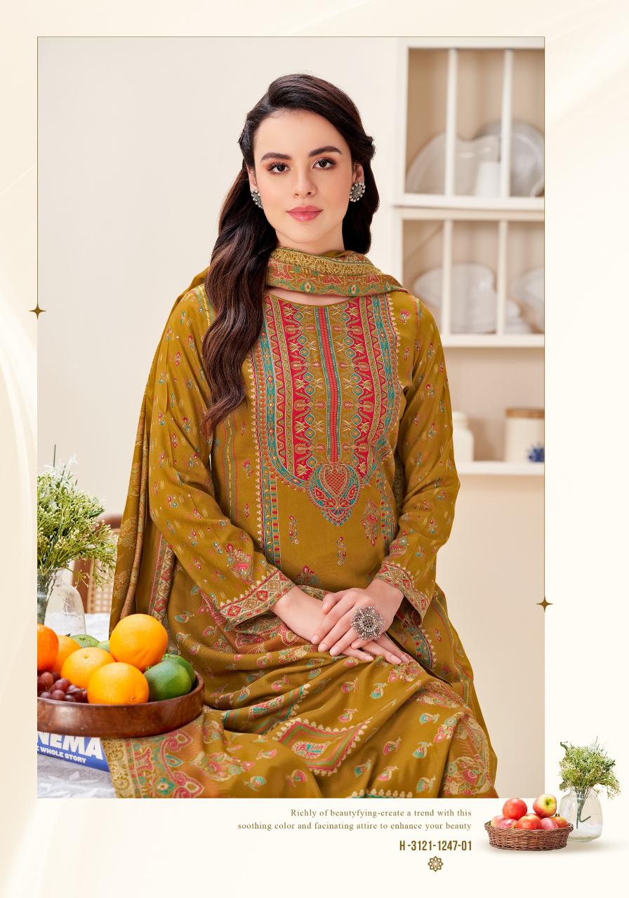 Alok Gazleen catalog fashion hub surat dress material wholesale shop surat gujarat