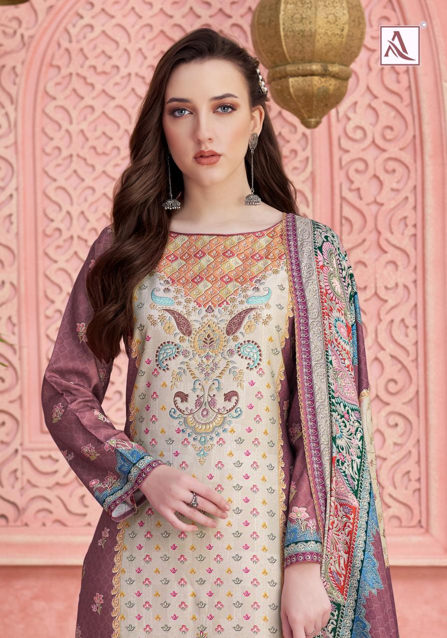 Alok Ice Pearl catalog wholesaler of dress material in baroda