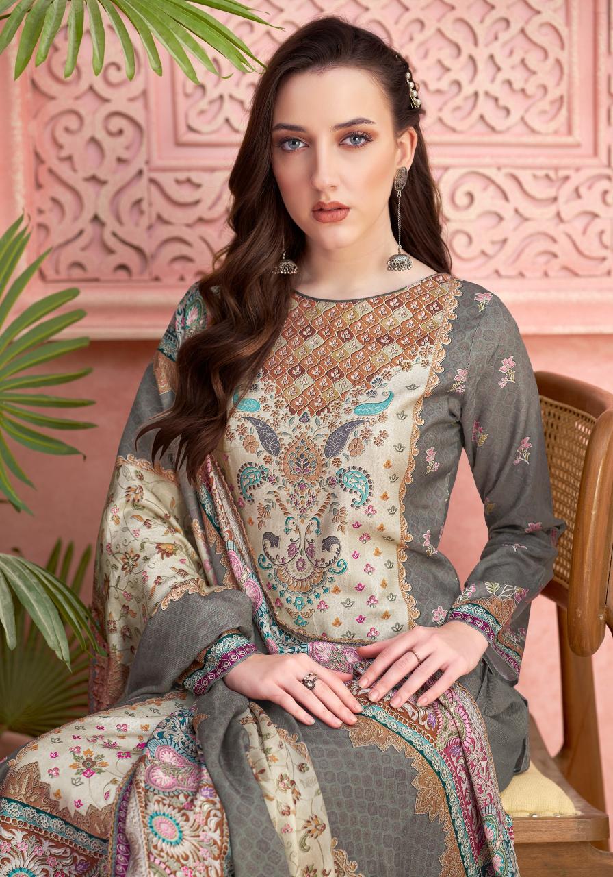Alok Ice Pearl catalog wholesaler of dress material in baroda