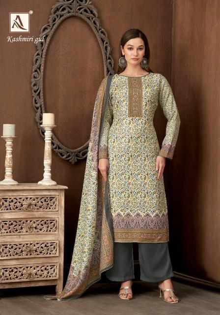 Alok Kashmiri Gul catalog wholesale market in mumbai for dress materials