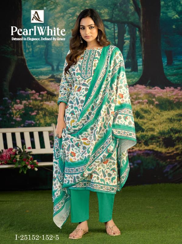 Alok Pearl White catalog wholesale market in mumbai for dress materials