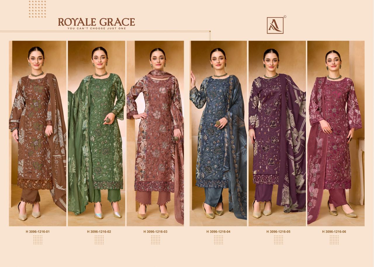 Alok Royale Grace catalog surat dress material wholesalers online
