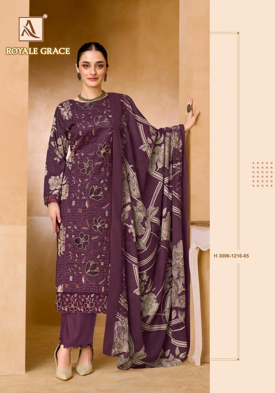 Alok Royale Grace catalog surat dress material wholesalers online