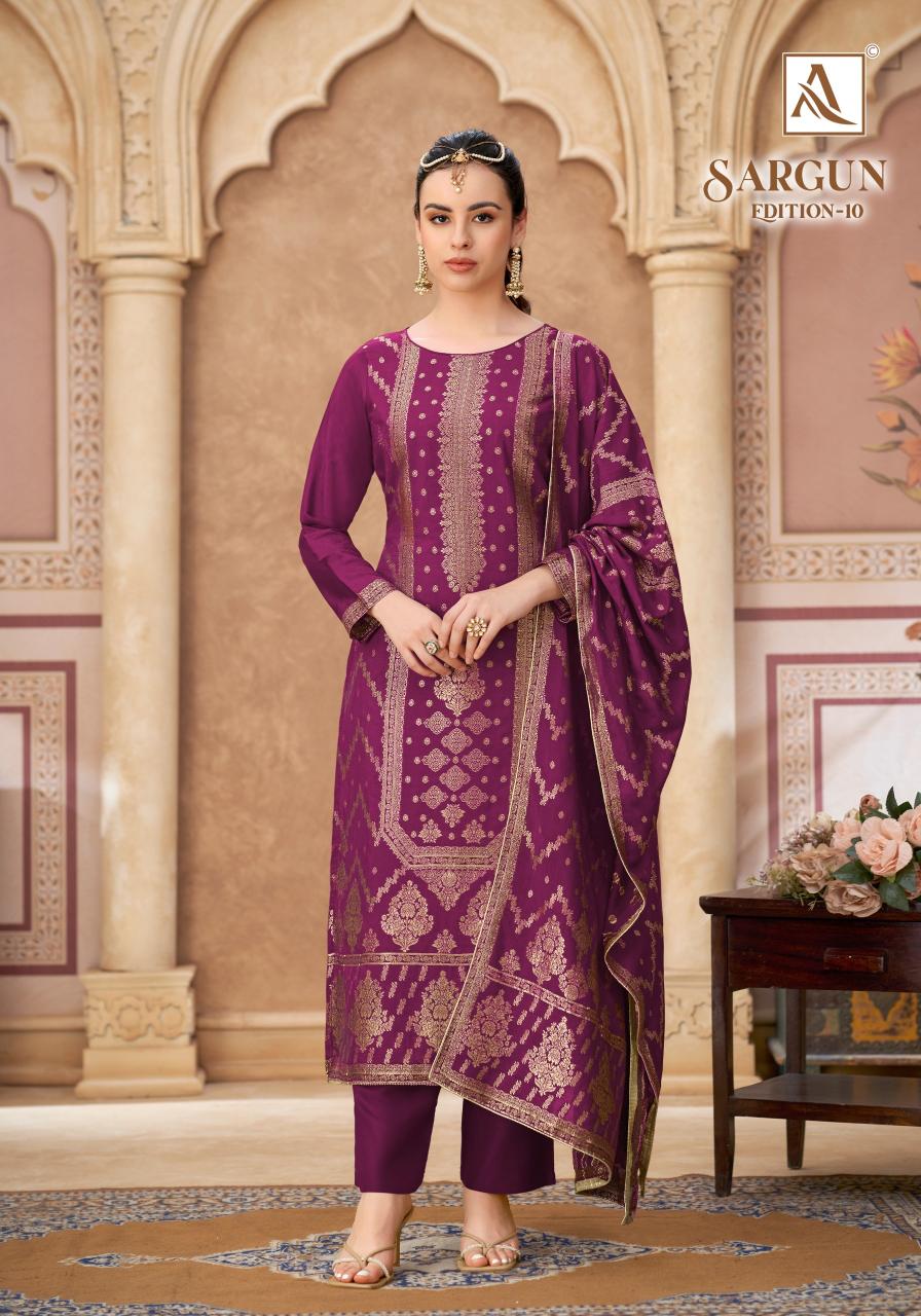 Alok Sargun vol 10 catalog surat textile dress material wholesale market