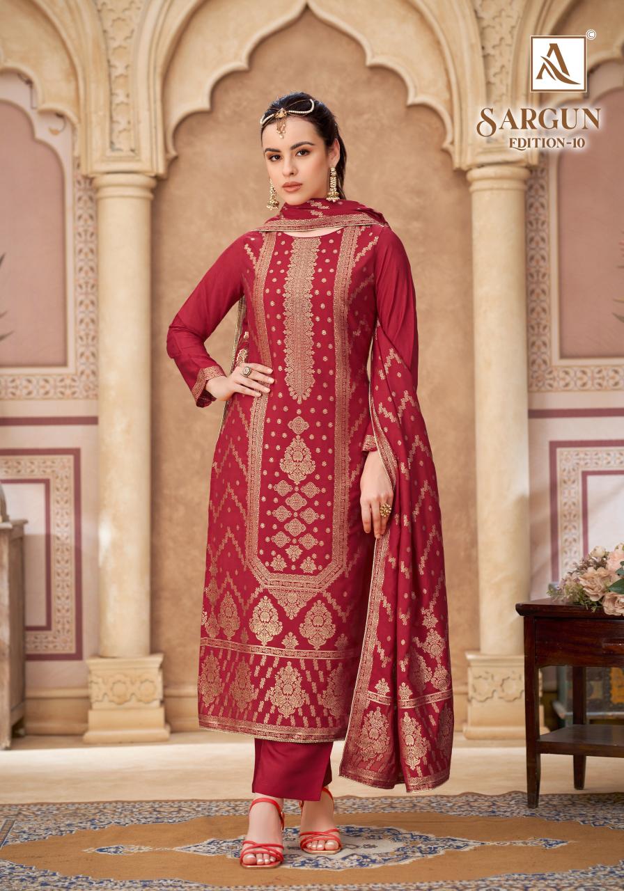 Alok Sargun vol 10 catalog surat textile dress material wholesale market