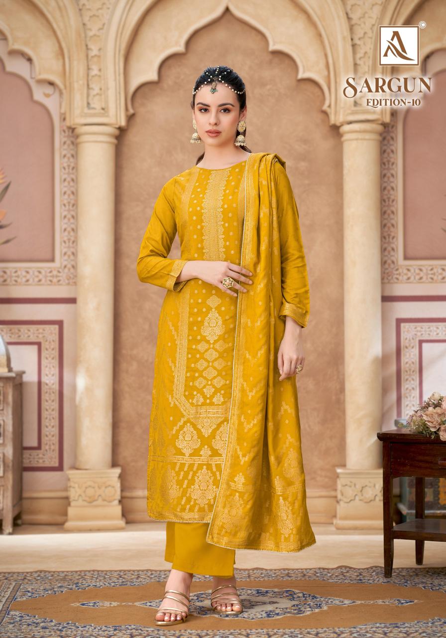 Alok Sargun vol 10 catalog surat textile dress material wholesale market