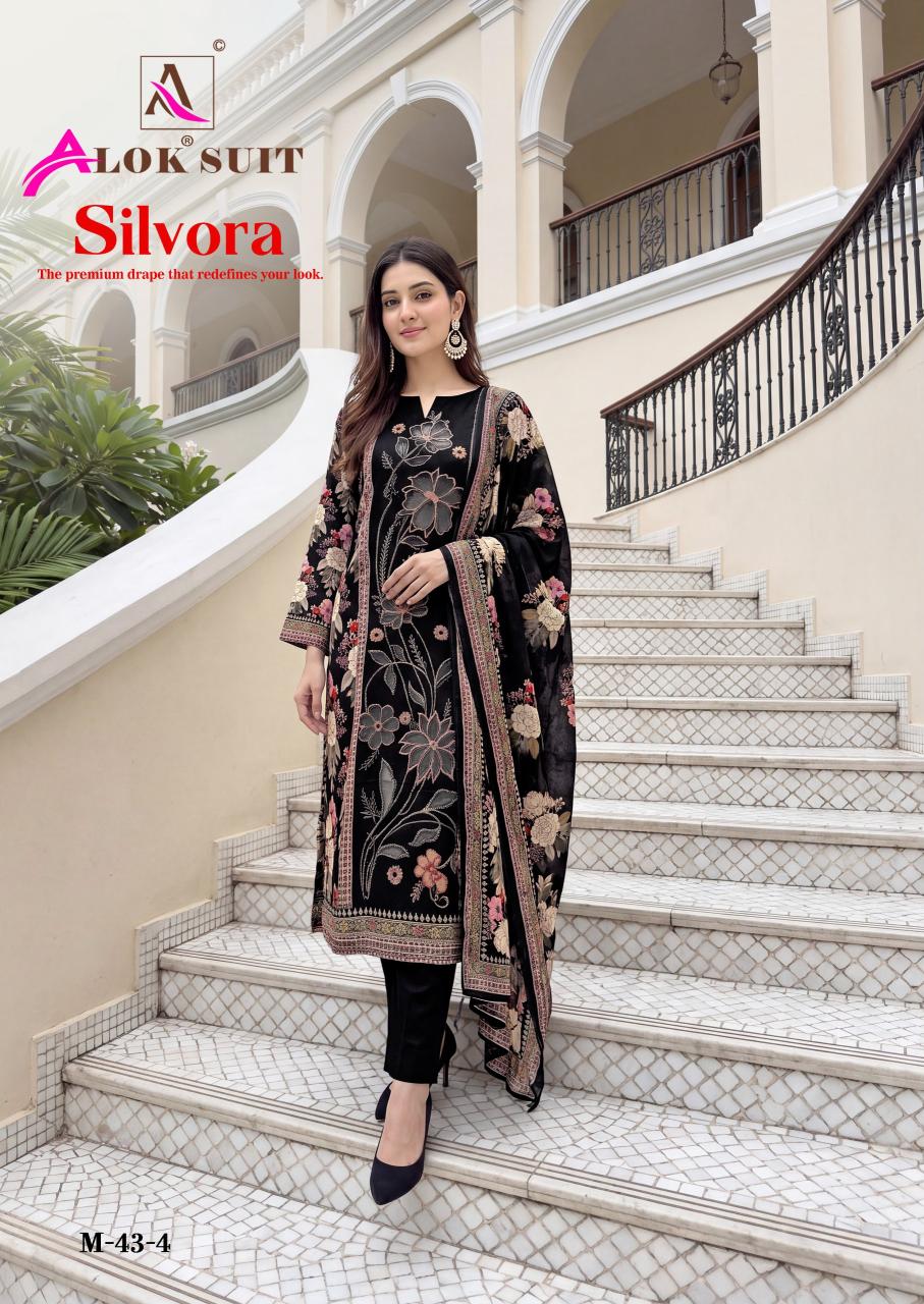 Alok Silvora catalog wholesale market ojnw for dress materials